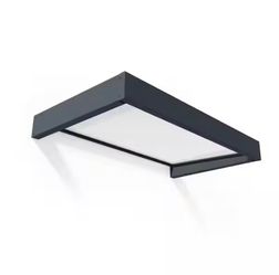 Sophia 3 ft. x 5 ft. Gray/White Opal Door and Window Awning