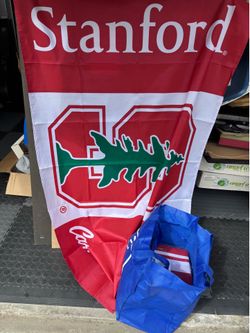 Stanford University flag for school red white and green 59” by 34”