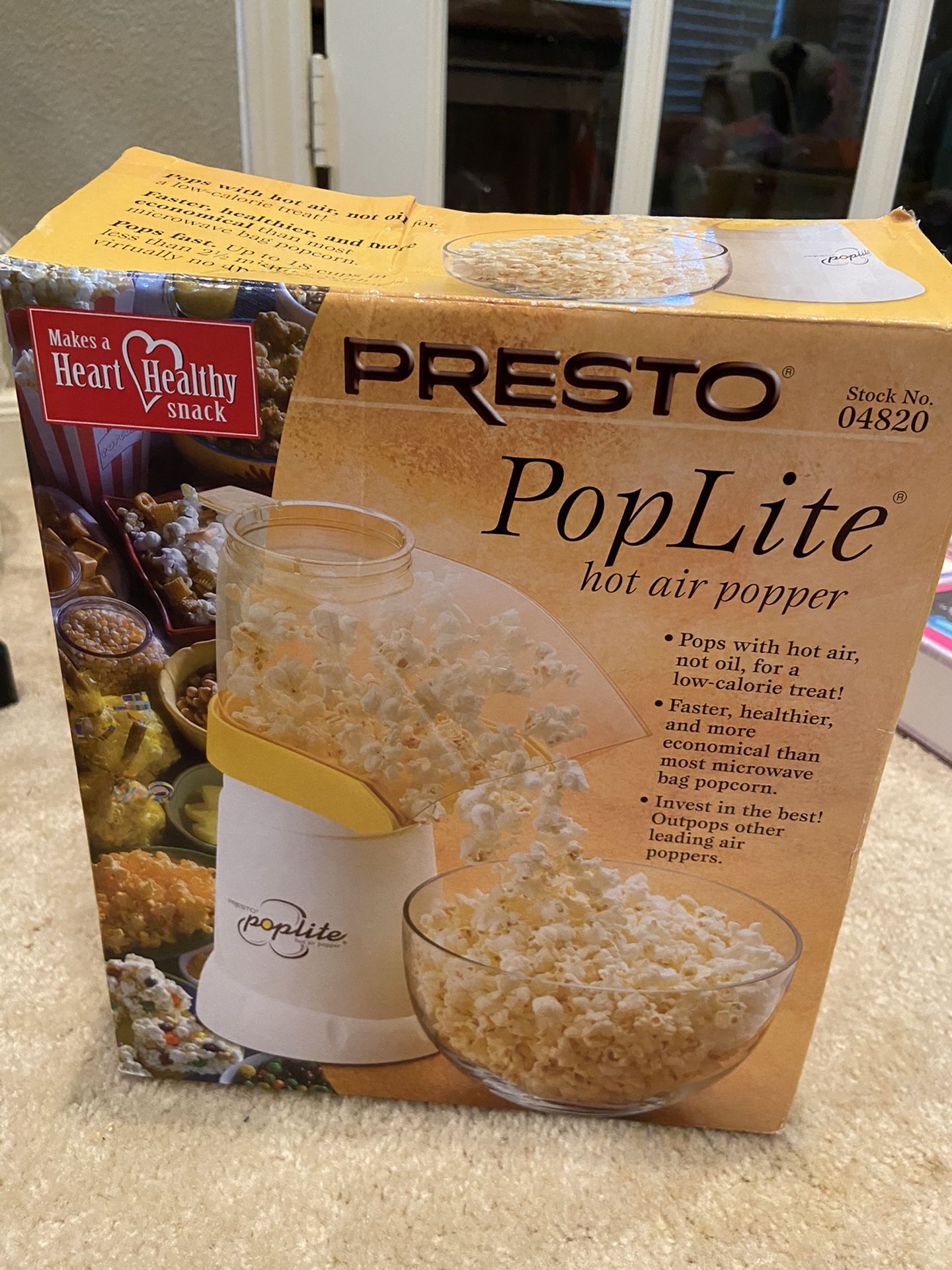 Hot Air Popper Presto popcorn machine
