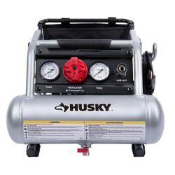 Husky 1 Gallon 135 PSI Portable Electric Quiet Air Compressor

