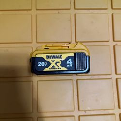 Dewalt 20v Max 4ah Battery $50