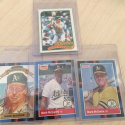 Baseball Cards 1988 Donruss 1989 Topps Mark McGwire