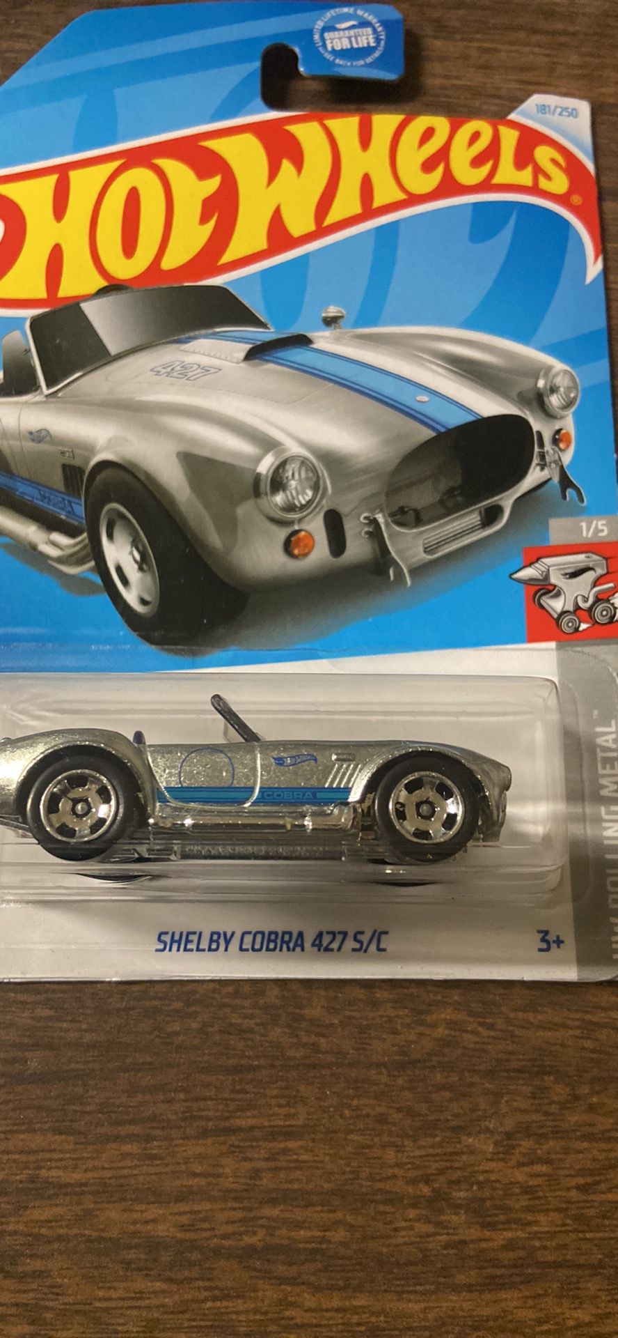 2024 Hot Wheels K Case Shelby Cobra 427 S/C Rolling Metal #181