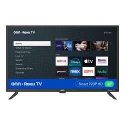 Onn. 32” Class HD (720P) LED Roku Smart TV $30