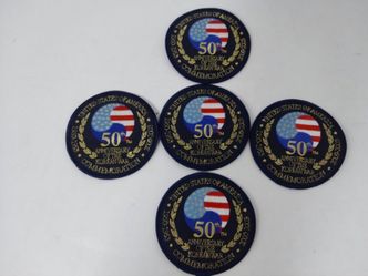 Korean War Patch, 50th Anniversary Korea Military Veterans.  Lot of 5 patches