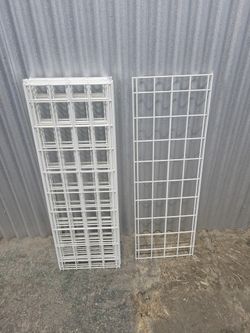 White Wire Grid Panels