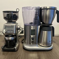 Breville Coffee Grinder + Grind Control Coffee Maker Bundle