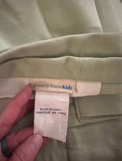 One mint green pottery barn kids blackout curtain panel 44x84