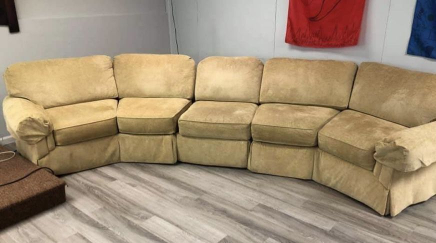 Gold Sectional Couch