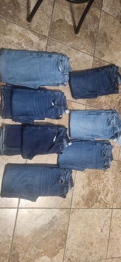teens 12 and 14 boys blue jeans Abercrombie