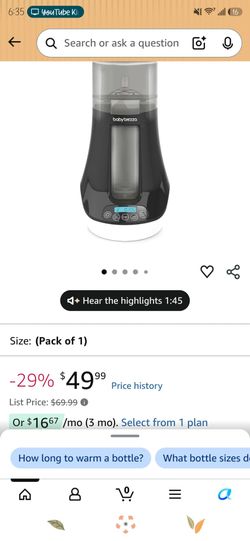 Baby Brezza Bortle Warmer