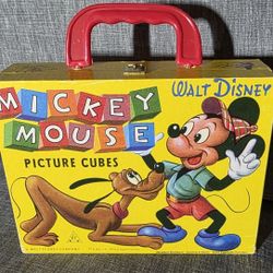 Vintage Walt Disney "Mickey Mouse Picture Cubes" puzzle set