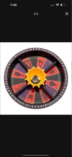 New the Nightmare before Christmas Oogie Boogie Roulette spinning Serving Dish