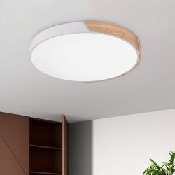 SALESUMO LUMIN 19.7 IN. 1-LIGHT WOOD AND WHIT DISCOUNTED LIGHTING, PLUMBING, ELECTRIC, KITCHEN, BATH, FAUCETS, FLOORING, TILE, HOME DECOR, OUTDOOR SEA