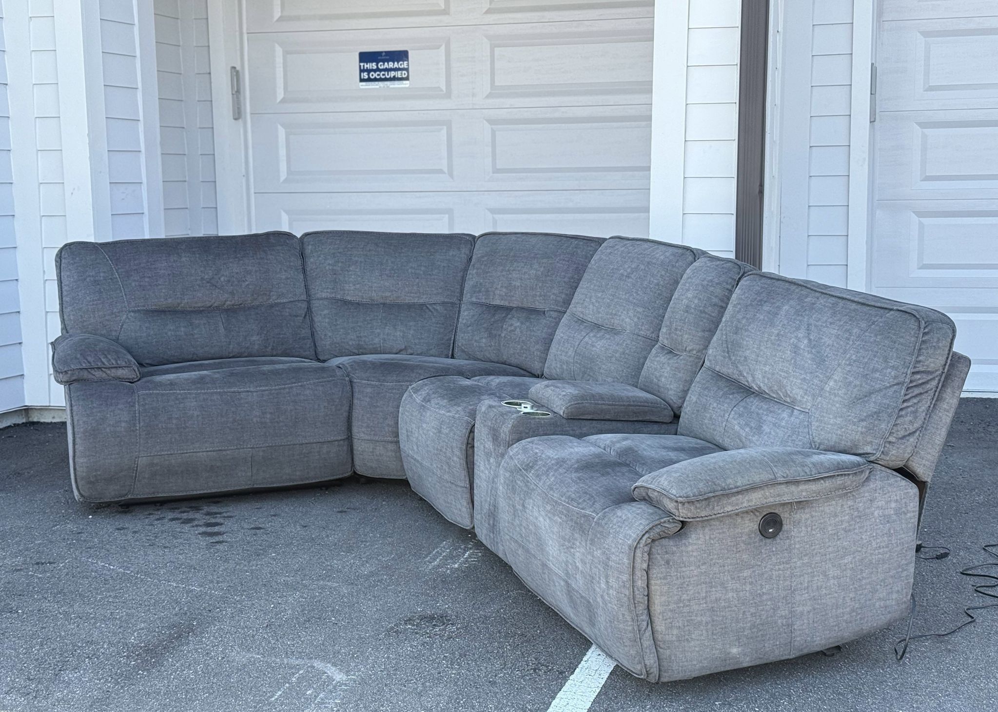 🛋️ Sectional Couch/Sofa - Recliners - Gray - Havertys - Delivery Available 🚛