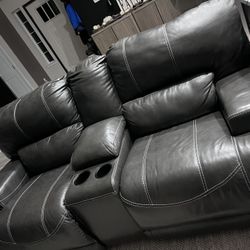 Leather Power Sofas