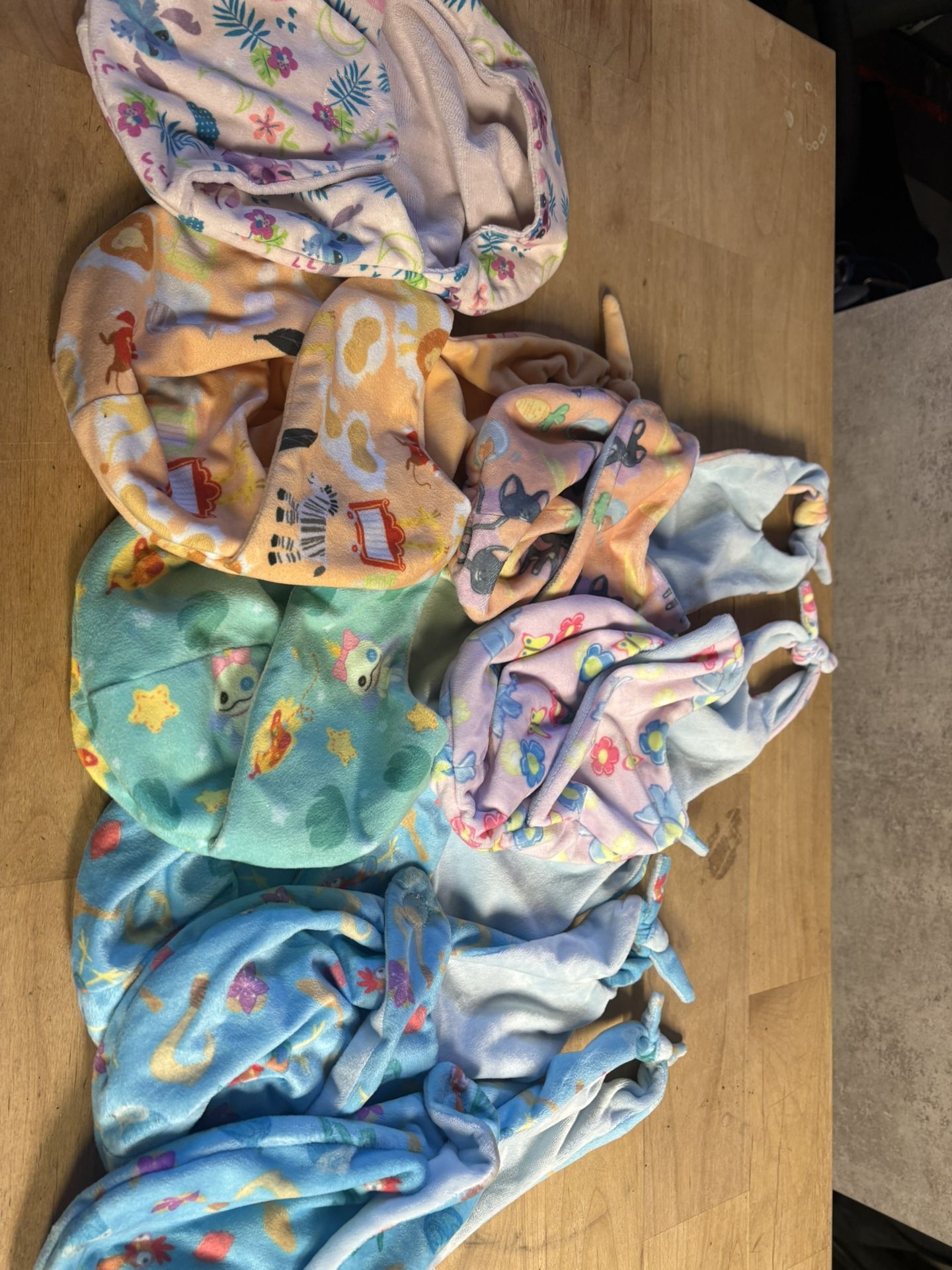 Disney Plushie Doll Blankets and Pouch 