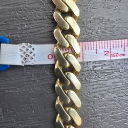 22" GOLD CHAIN MONACO 9MM THICK 28.1G 