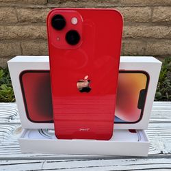 IPhone 14 128 GB Red, Open Box New!! 100% battery health.  (Verizon)  Unlocks 60 Days.  Hablo Espanol.  