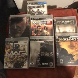PS3 Games 7of Them For $25.00