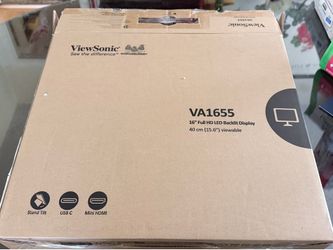 Open box Viewsonic VA1655 Portable Monitor 15.6”