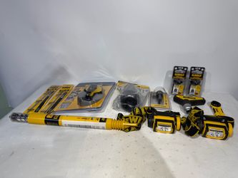 DEWALT Tool Accessory Lot Drill Bits Chalk Reel Hole Saws Headlamps Hand Tools