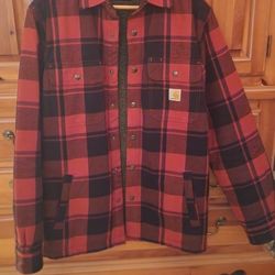 Carhartt 106354 Men's Relaxed Fit Sherpa Lined Flannel Shirt