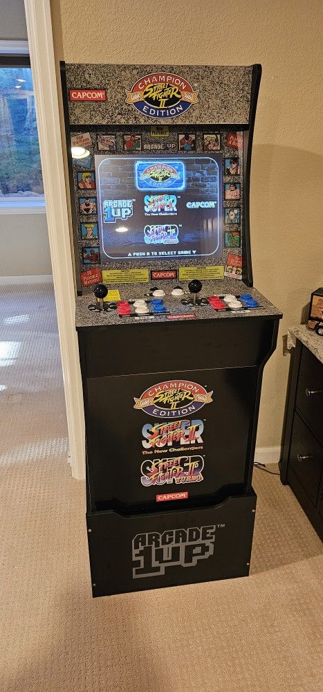 Arcade1Up Street Fighter Game Cabinet