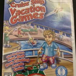 CRUISE SHIP VACATION Games (Nintendo Wii + Wii U) NEW!