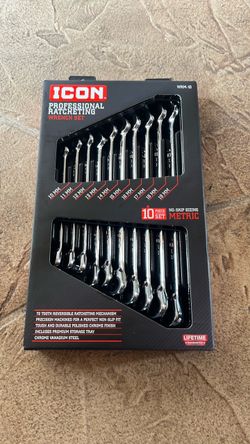 ICON WRM-10 Professional Ratcheting Wrench Set