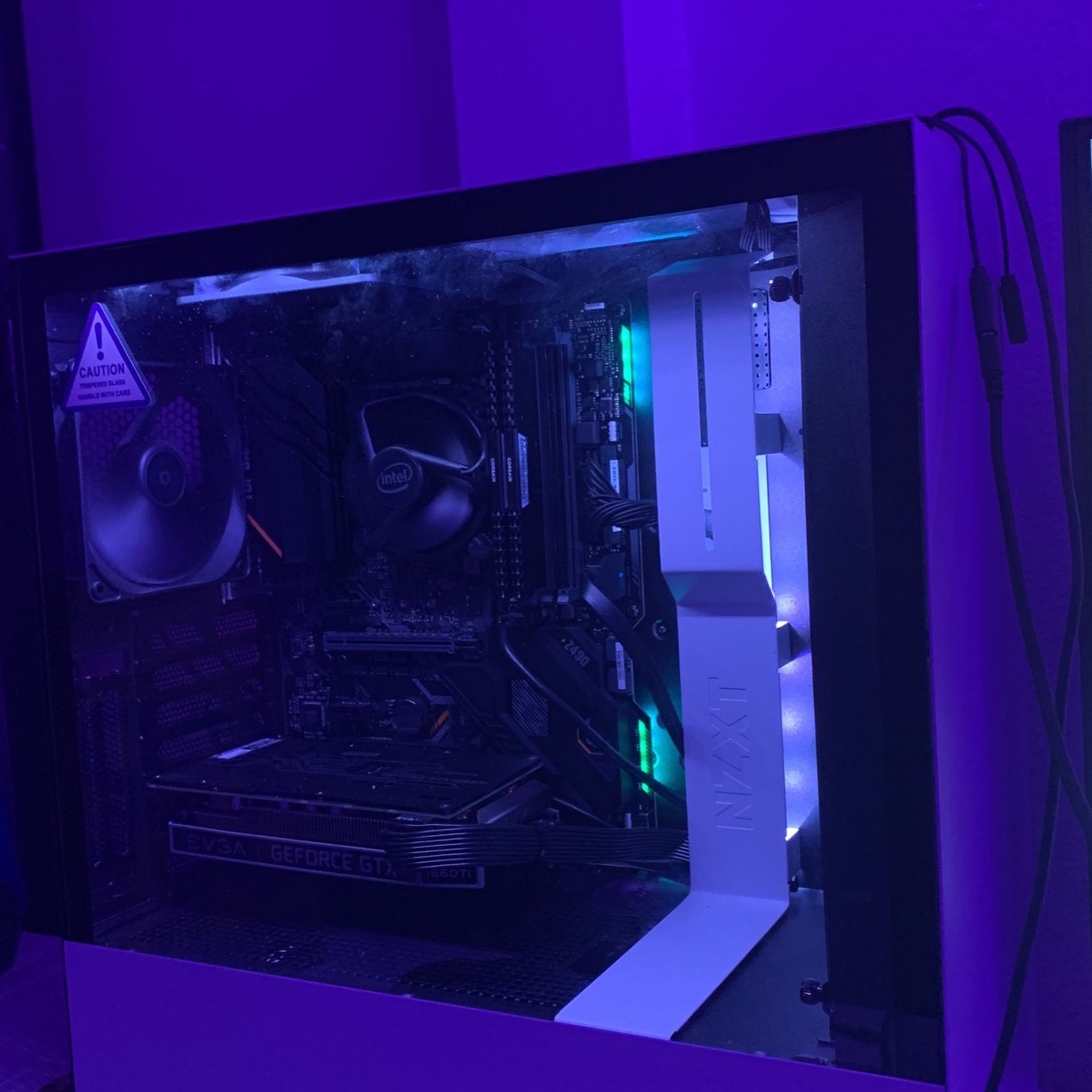 1660ti i710700 16gb Of Ram Z490 Motherboard White Nzxt Pc Case 850