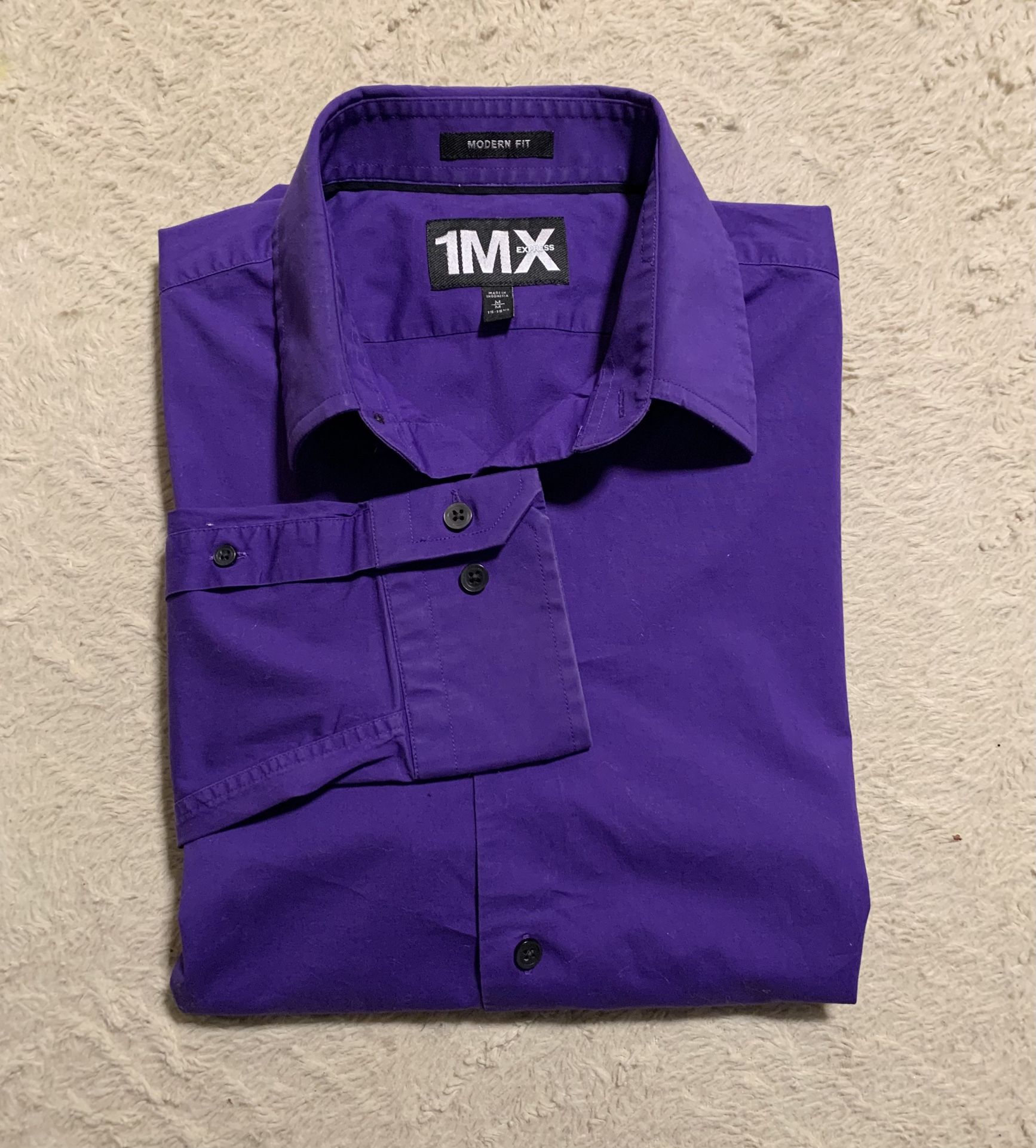 1MX Deep Purple Button Down