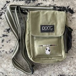 Dog Bag / Green Dog Walking Shoulder Bag Treat Bag Dog Puppy