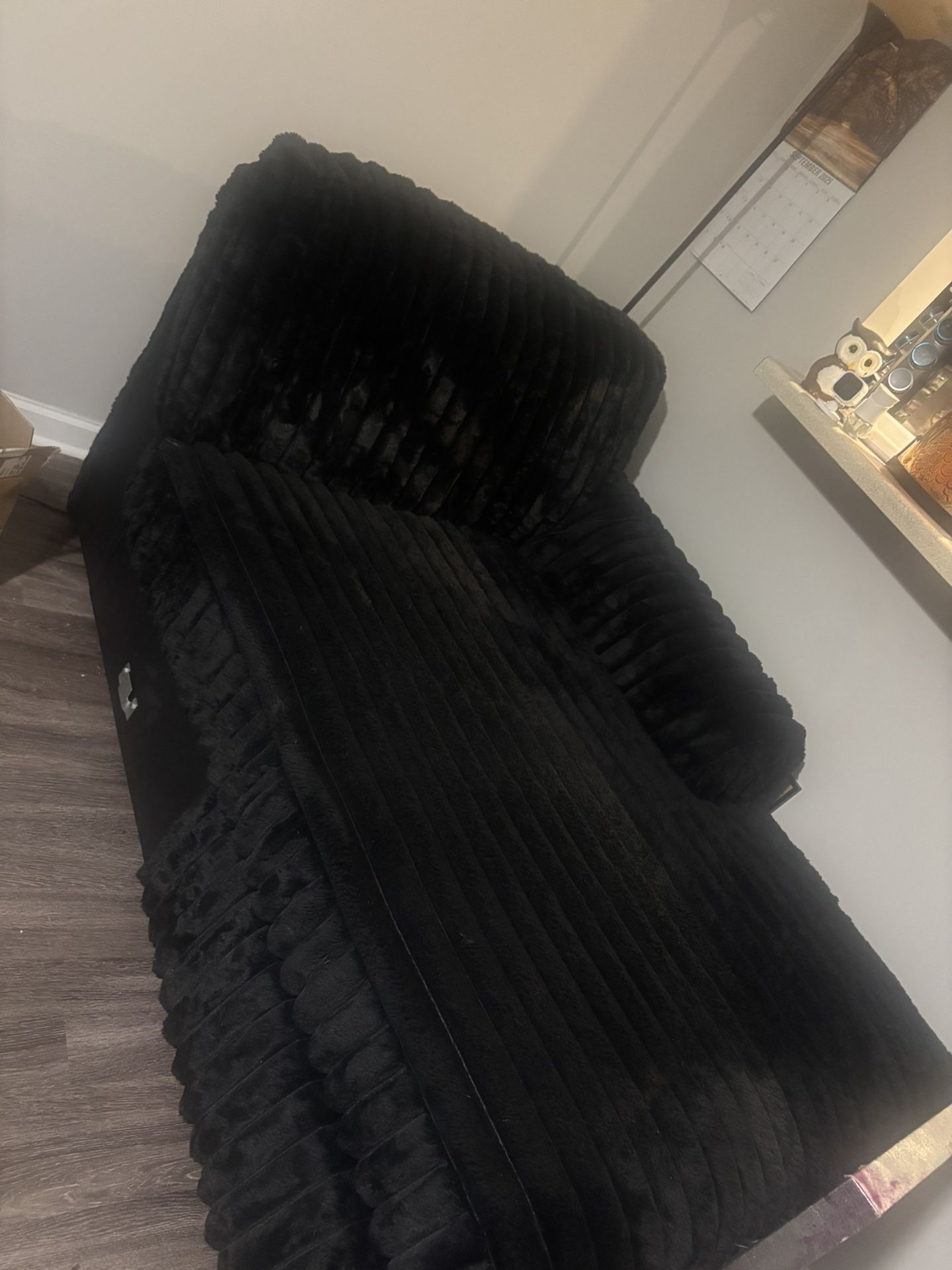 Like New Black Couch/ Sectional 