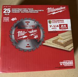 7-1/4 in. 24-Tooth Tungsten Carbide Wood Cutting Framer Circular Saw Blade (25-Pack)