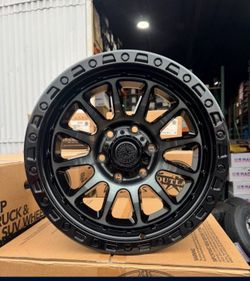 NEW 17” AMERICAN OUTLAW WHEELS FOR TOYOTA TACOMA 4RUNNER LEXUS GX SILVERADO SIERRA GMC CHEVY 