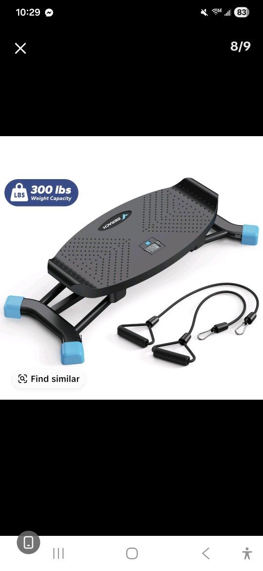 Merach Balancing Machine, Leg Exercise Low Impact Plyometric Training Fun Cardio Trainer Full Body Aerobic Exercise Equipment