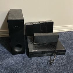 LG Blue Ray Surround System 5 Speakers + Sub