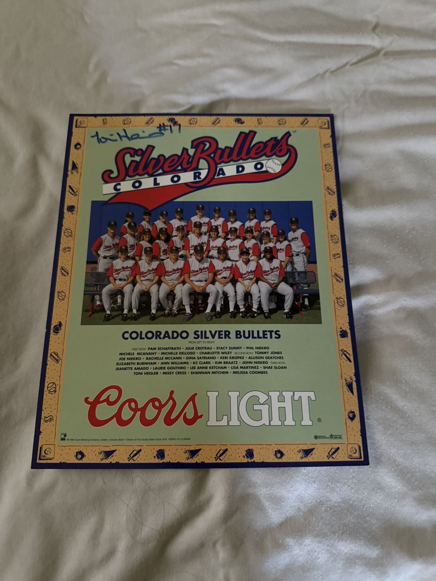Colorado Silver Bullets Baseball Memorabilia