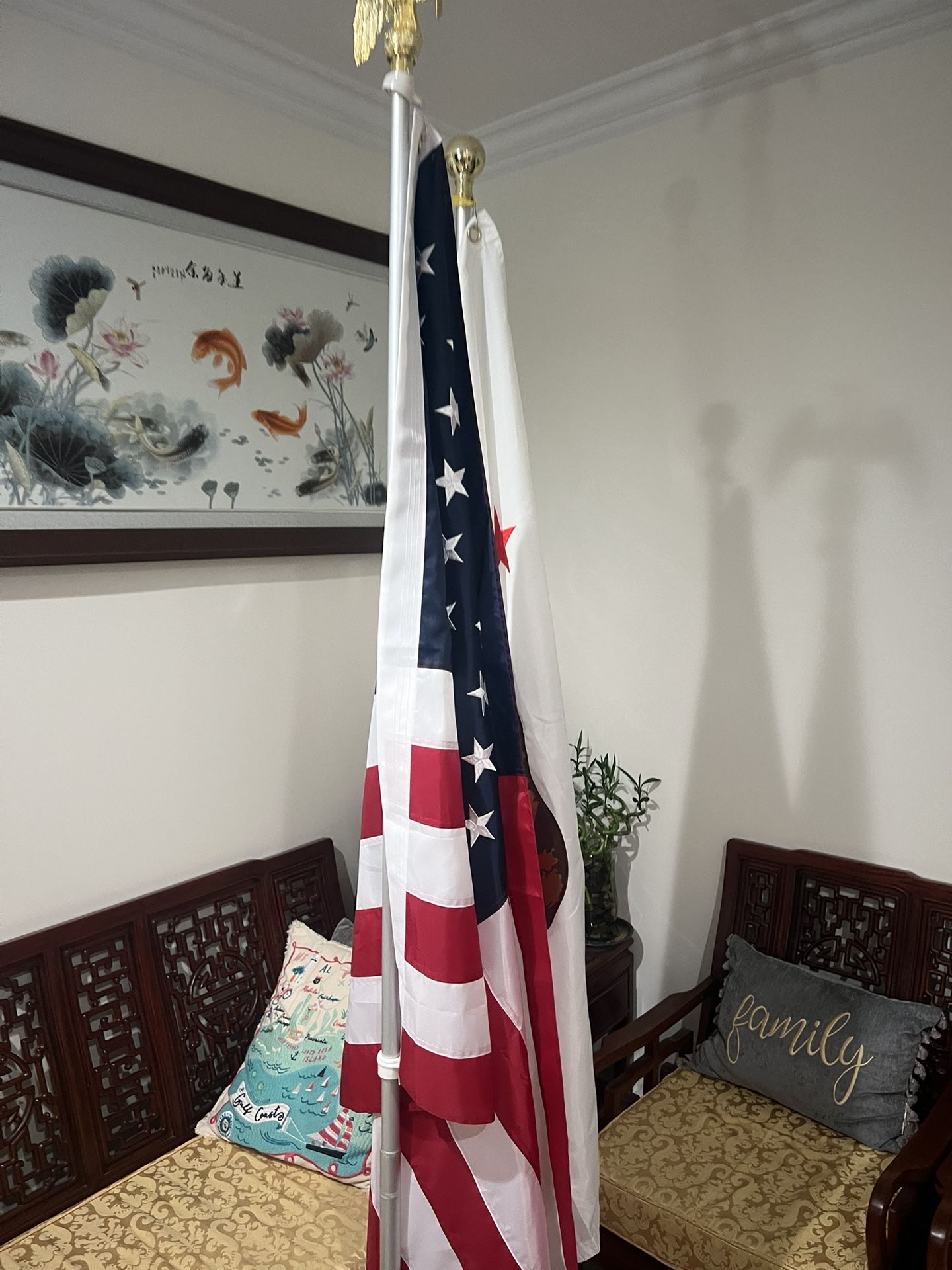 Set Of 2 Flag Poles