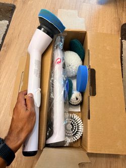 Electric Spin Scrubber with Attachments