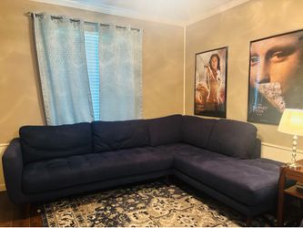 Blue sectional
