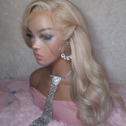 3d dark Blonde Ombre Shadow Root Lace Wig