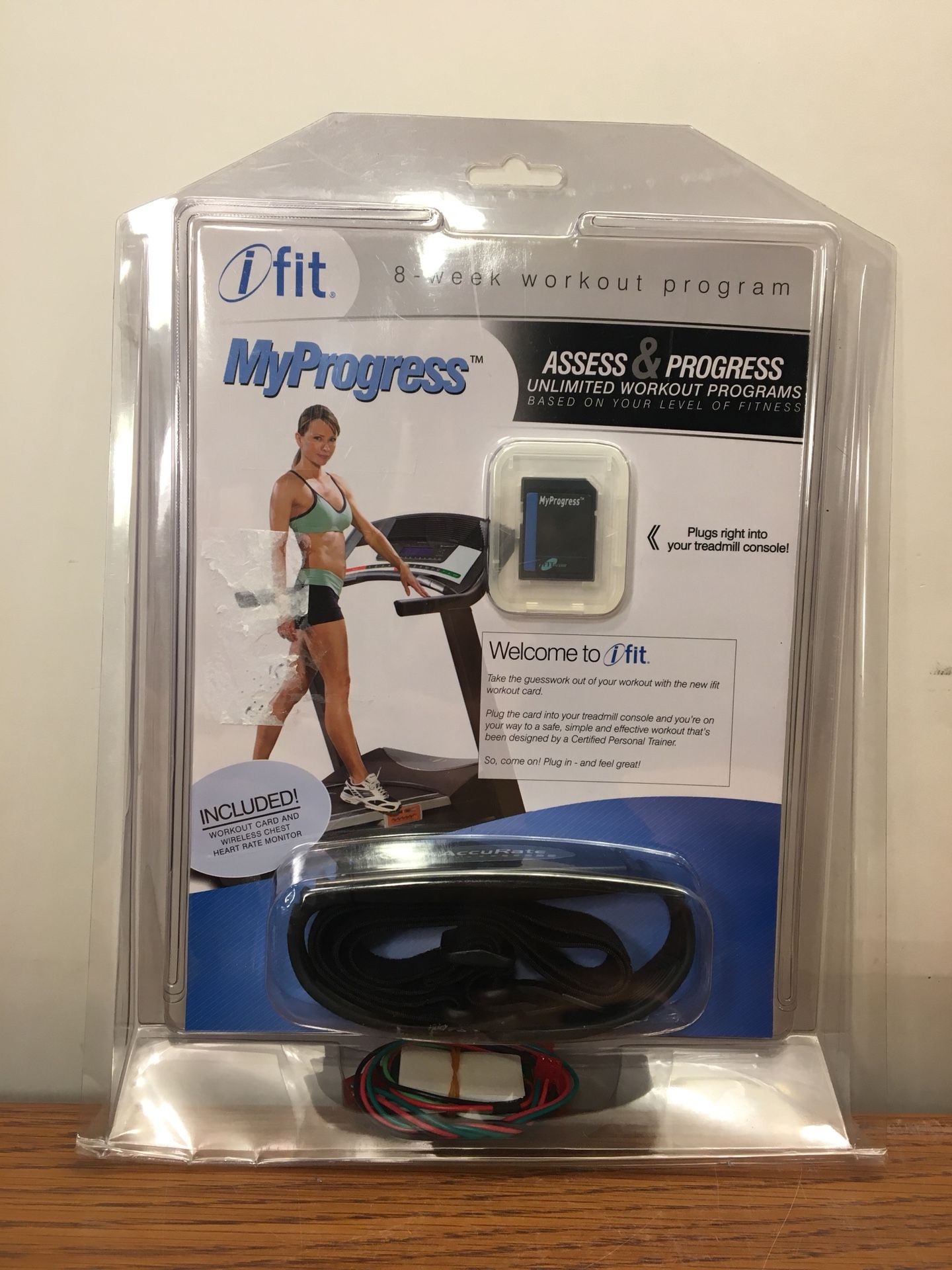 Ifit My Progress Workout Card & Wireless Chest Heart Rate Monitor 2006 New