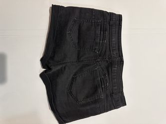Black Jean Shorts
