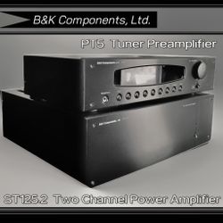 B&K Components Ltd. ST125.2 Two Channel Power Amplifier & PT5 Stereo Preamplifier; AM/FM Tuner 
