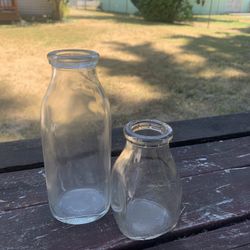 Vintage Milk Bottles 