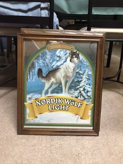 Nordik Wolf Light Beer Sign
