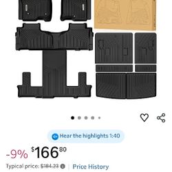 New Custom Fit All Weather Floor Mat Complete Set For 2021-2025 Tahoe / Yukon 