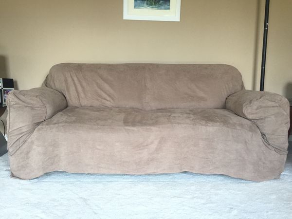 Suede Sofa Covers Light Brown For In Cranberry Township Pa Offerup
